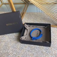 Bottega Veneta Braid Bracelet Lambskin Blue