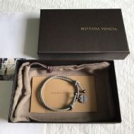 Bottega Veneta Double Band Bracelet Intrecciato Lambskin Apricot