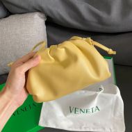 Bottega Veneta Mini Pouch with Strap Calfskin Yellow