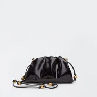 Bottega Veneta Mini Pouch with Strap Smooth Calfskin Black