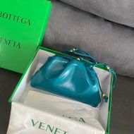 Bottega Veneta Mini Pouch with Strap Smooth Calfskin Blue