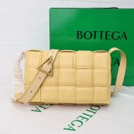 Bottega Veneta Padded Cassette Crossbody Bag Intreccio Smooth Calfskin Yellow