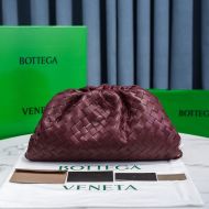 Bottega Veneta Pouch Intreccio Lambskin Burgundy