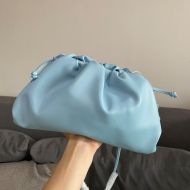 Bottega Veneta Pouch with Strap Calfskin Sky Blue