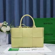 Bottega Veneta Small Arco Tote Intreccio Lambskin Yellow