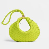 Bottega Veneta Turn Pouch with Adjustable Strap Intreccio Lambskin Lemon